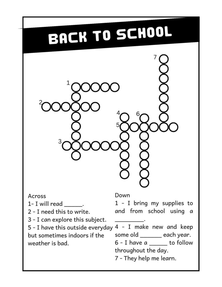 Page 2 Free And Customizable Crossword Puzzle Templates Canva