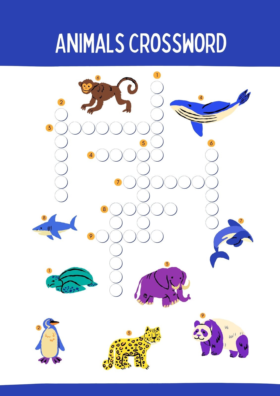 Page 9 Free Custom Printable Animal Worksheet Templates Canva