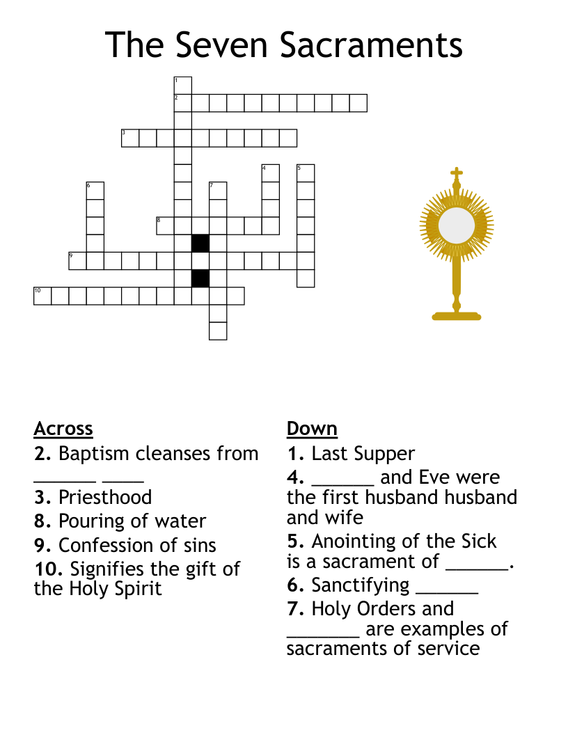 Penance Crossword WordMint