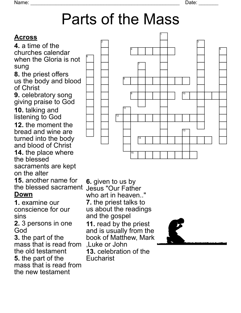 Penance Crossword WordMint