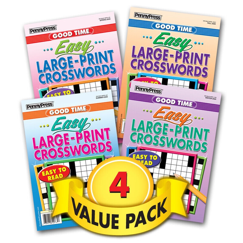 Penny Dell Easy as Pie Large Print Crosswords 4 pk EBay Penny Dell Easy as Pie Large Print Crosswords 4 pk EBay