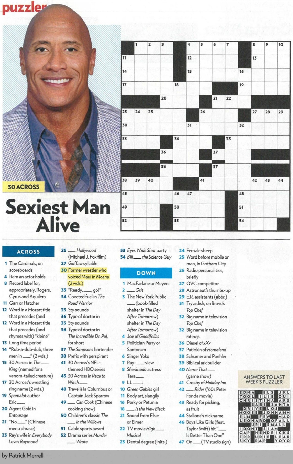 People Magazine Crossword Puzzles Printable Printable Design 