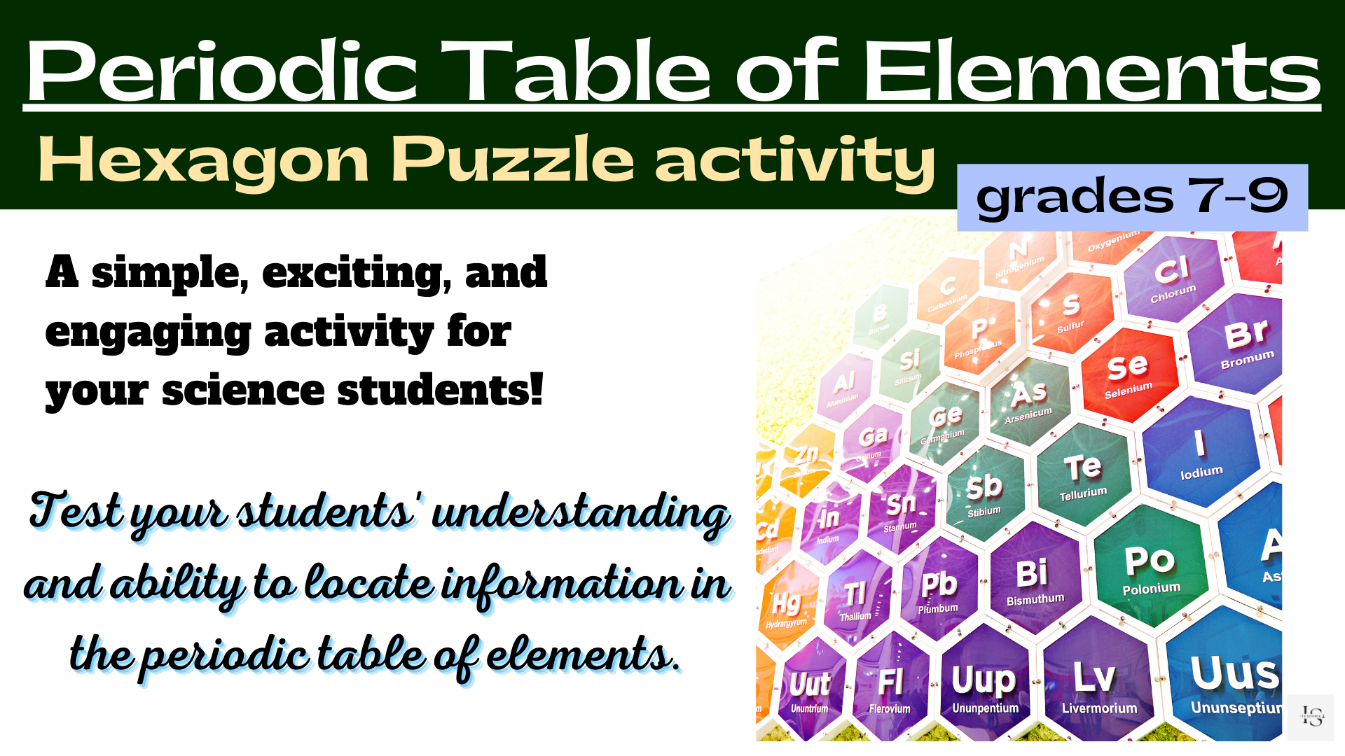 Periodic Table Of Elements Hexagon Puzzle Activity Made By Teachers