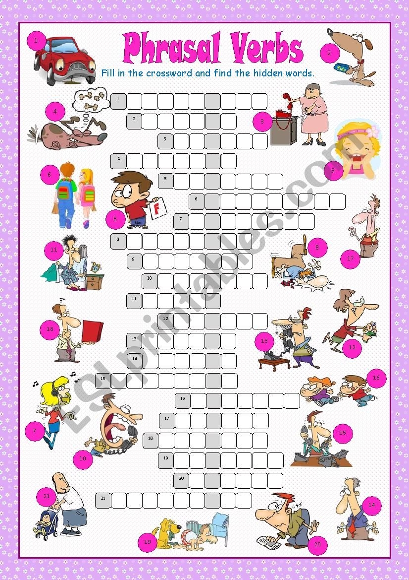 Phrasal Verbs Crossword Puzzle ESL Worksheet By Kissnetothedit Phrasal Verbs Crossword Puzzle ESL Worksheet By Kissnetothedit