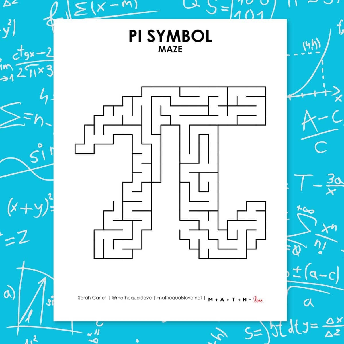 Pi Day Puzzles Math U003d Love