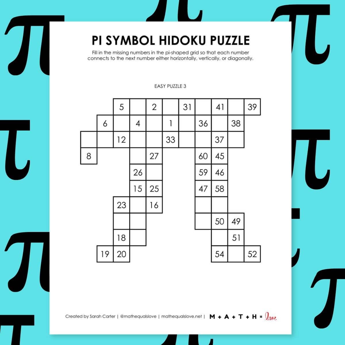 Pi Day Puzzles Math U003d Love Pi Day Puzzles Math U003d Love