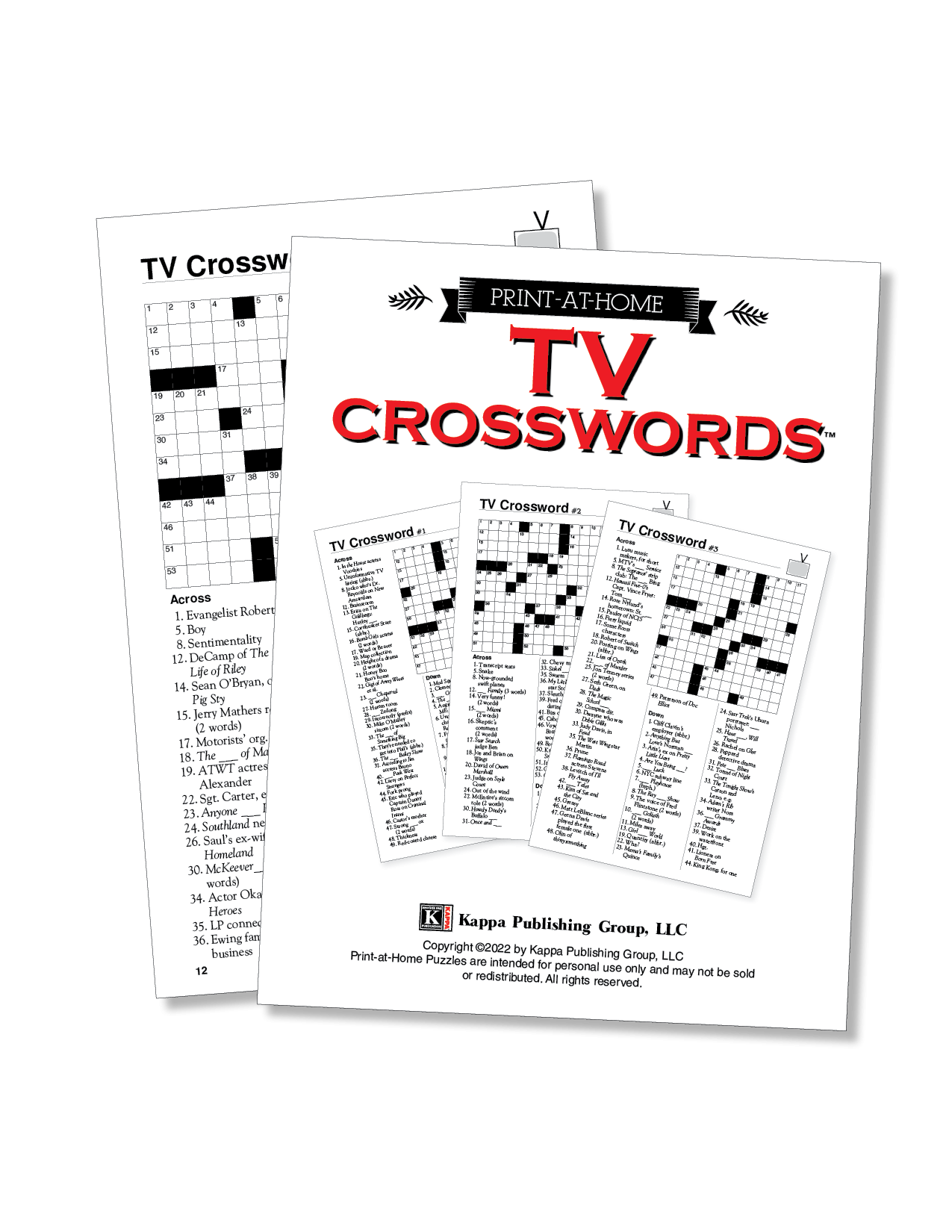 Print at Home TV Crosswords Kappa Puzzles Print at Home TV Crosswords Kappa Puzzles