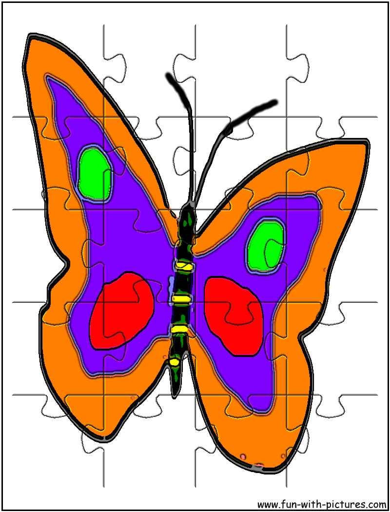 Printable Butterfly Jigsaw Printable Butterfly Jigsaw