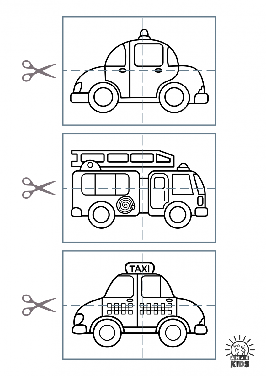 Printable Car Puzzles For Kids Amax Kids