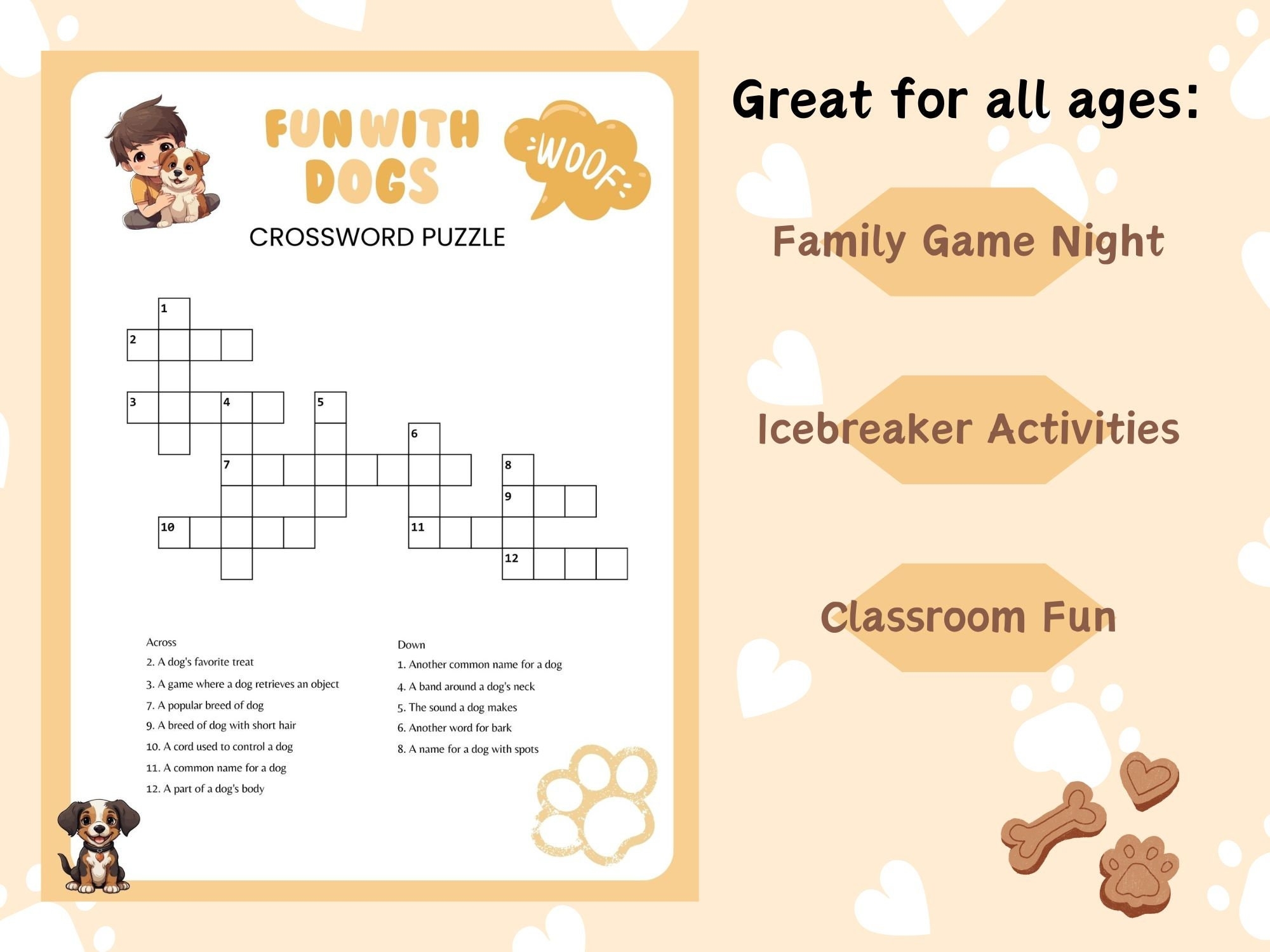 Dog Crossword Puzzle Dog Crossword Puzzle