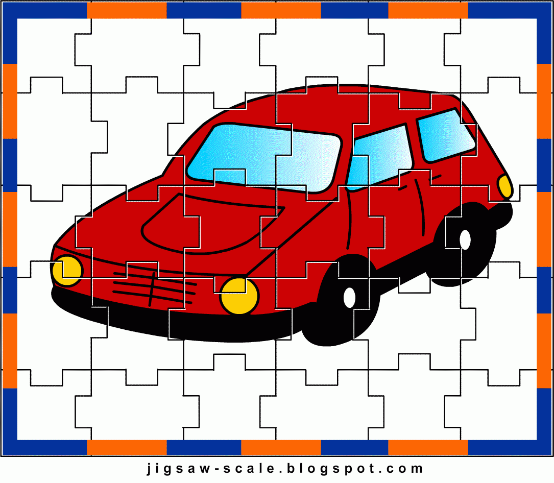 Printable Jigsaw Puzzle For Kids Car Jigsaw