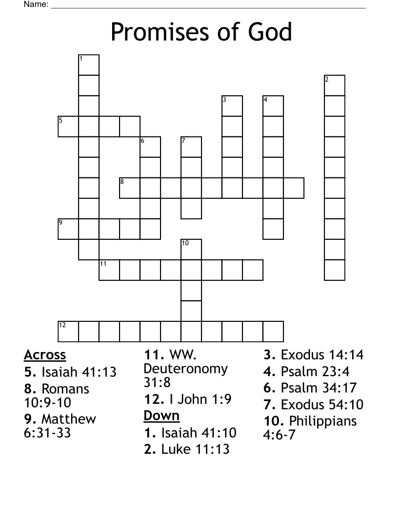 Matthew 6 Bible Crossword Puzzles Printable Matthew 6 Bible Crossword Puzzles Printable