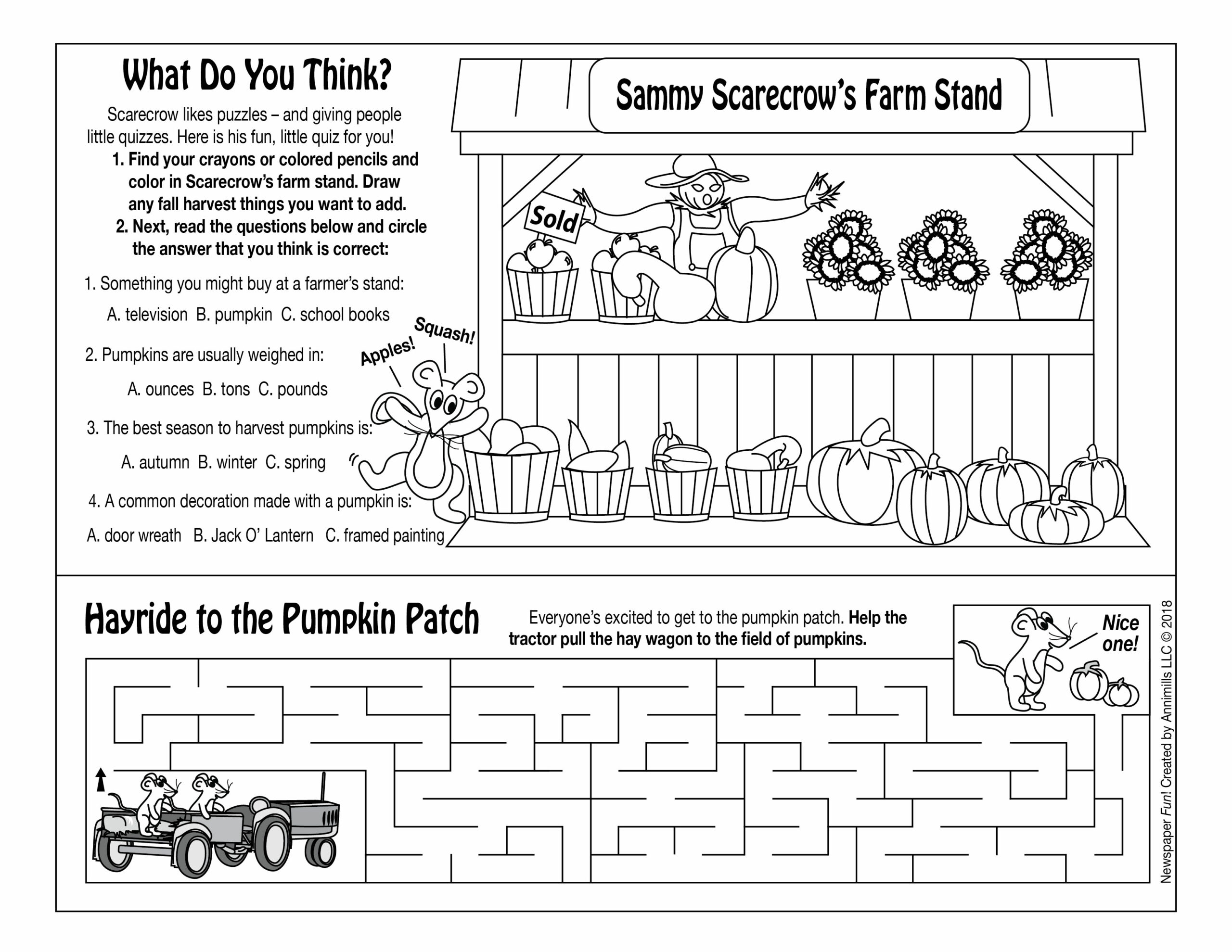 Puzzling Pumpkins Worksheet