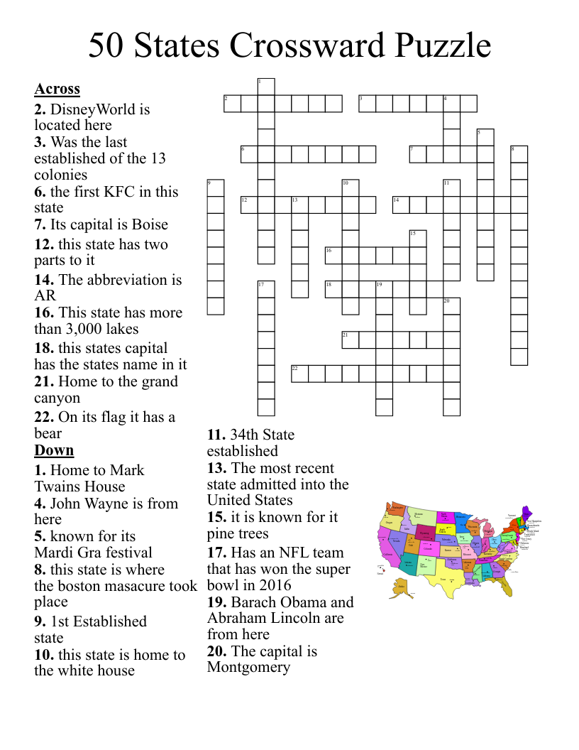 Pure Michigan Crossword WordMint