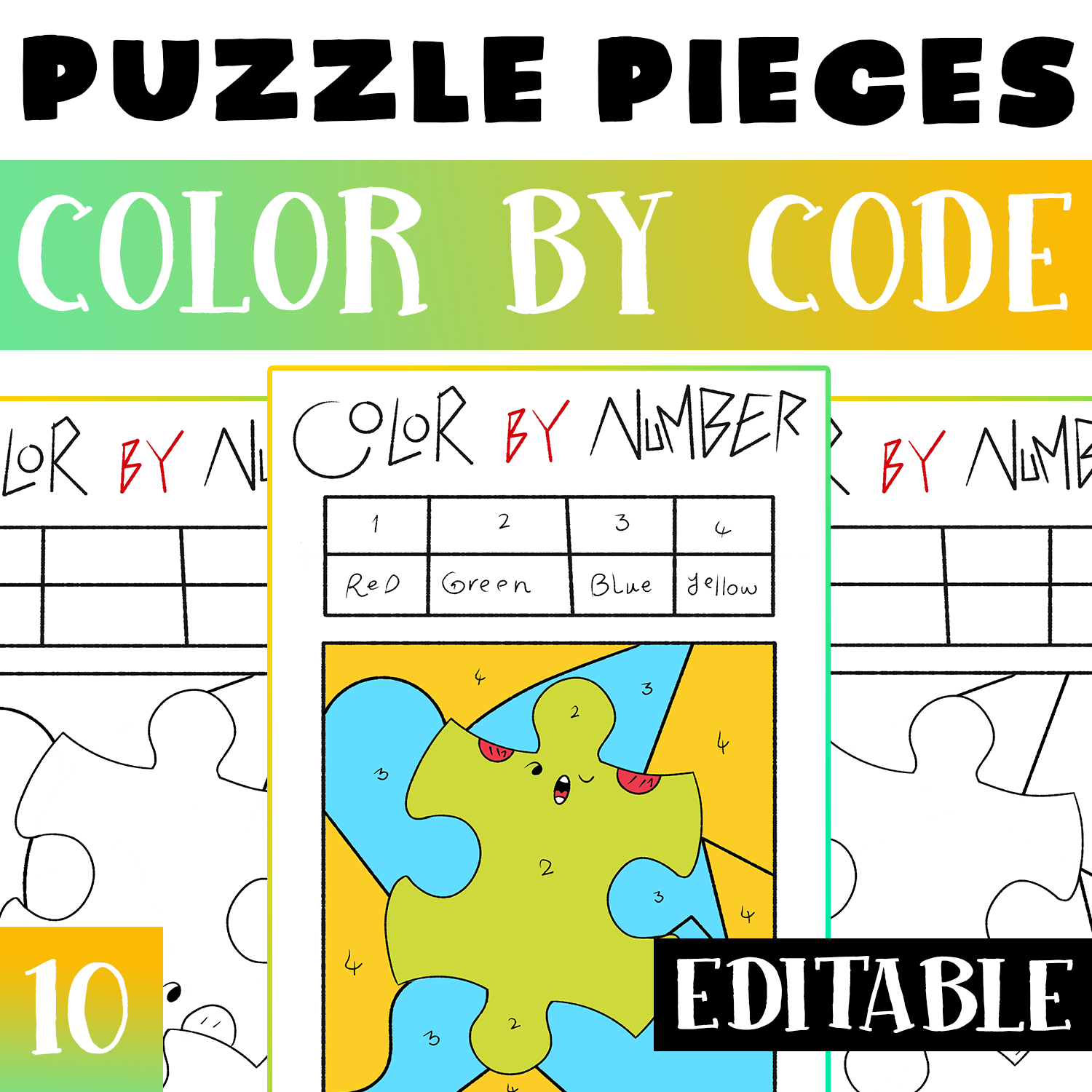 3 Piece Puzzle Worksheet 3 Piece Puzzle Worksheet