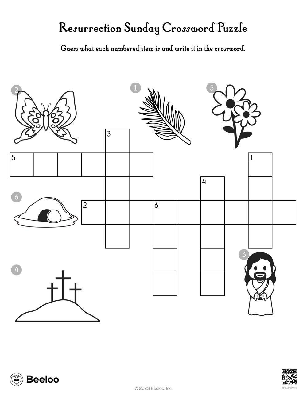 Resurrection Sunday Crossword Puzzle Beeloo Printable Crafts And Resurrection Sunday Crossword Puzzle Beeloo Printable Crafts And