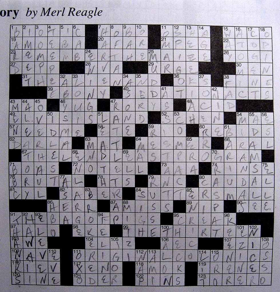 Merl Reagle Sunday Crossword Puzzle Merl Reagle Sunday Crossword Puzzle