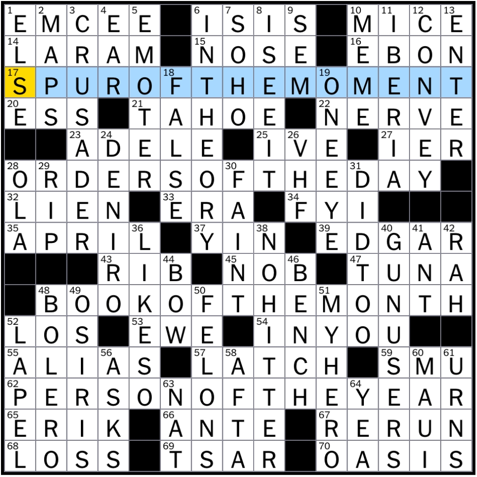 Rex Parker Does The NYT Crossword Puzzle Host With A Microphone Rex Parker Does The NYT Crossword Puzzle Host With A Microphone