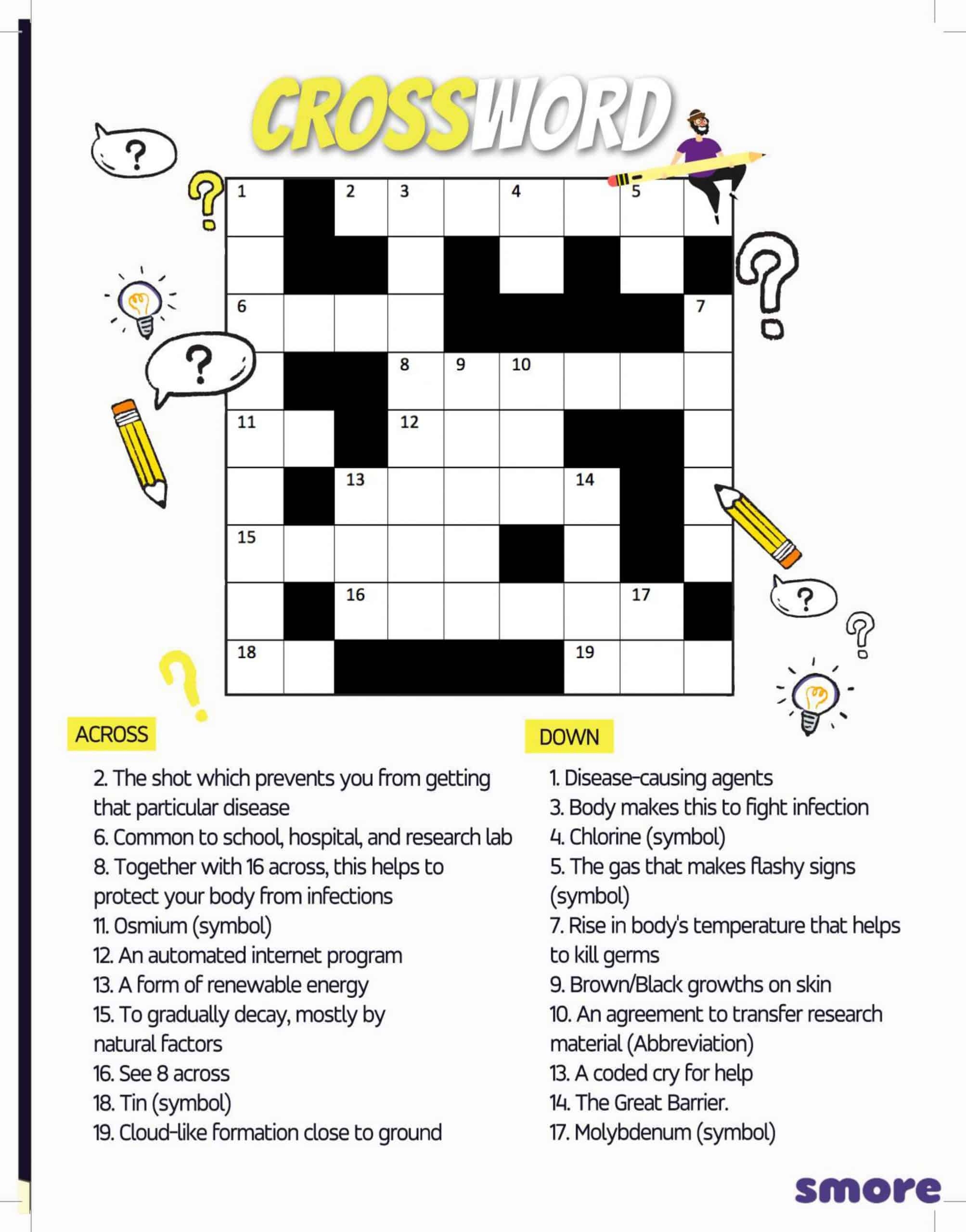 Science Crossword Puzzles Smore Science
