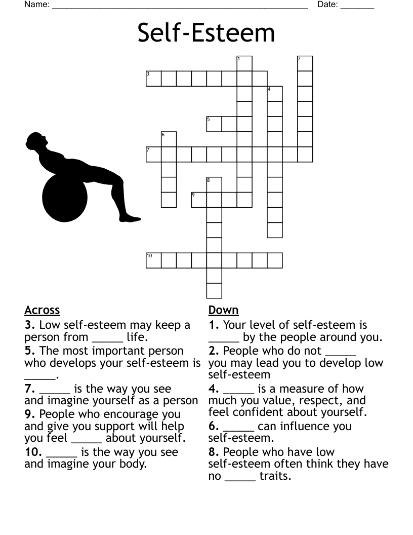 Self Esteem Crossword WordMint