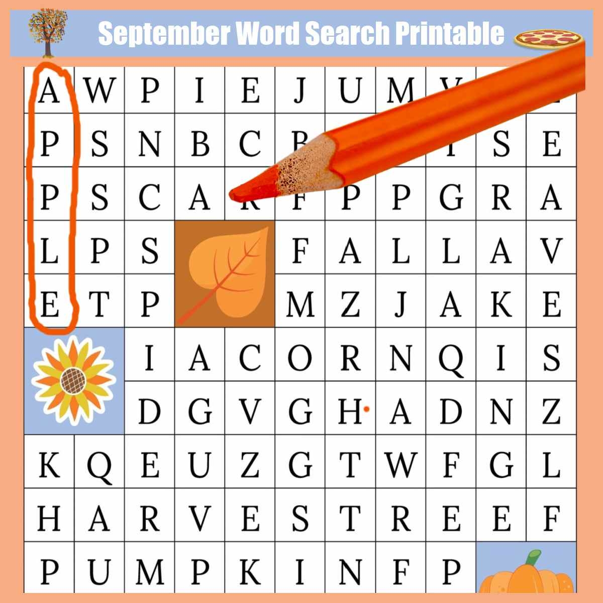 September Word Search Printable Free National Days Word Find September Word Search Printable Free National Days Word Find