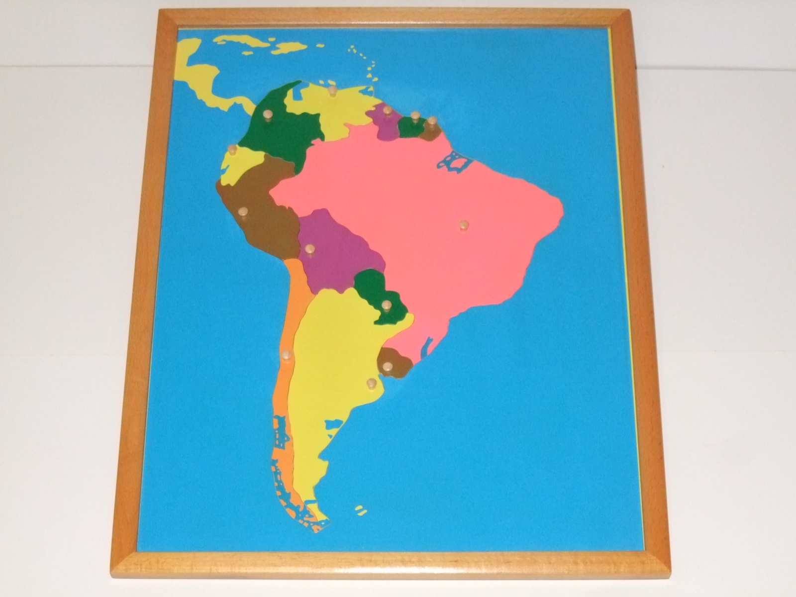 South America Puzzle Map Control Map Montessori Pre School Supplies