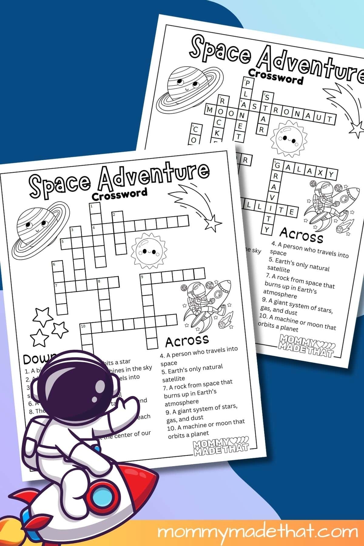 Space Crossword Puzzle For Kids Free Printable U0026 Answer Key Space Crossword Puzzle For Kids Free Printable U0026 Answer Key