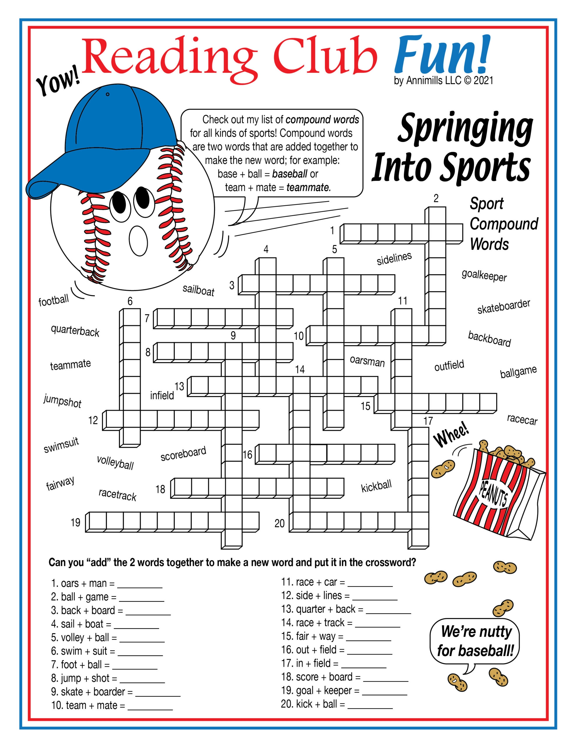 Printable Crossword Puzzles For Third Graders