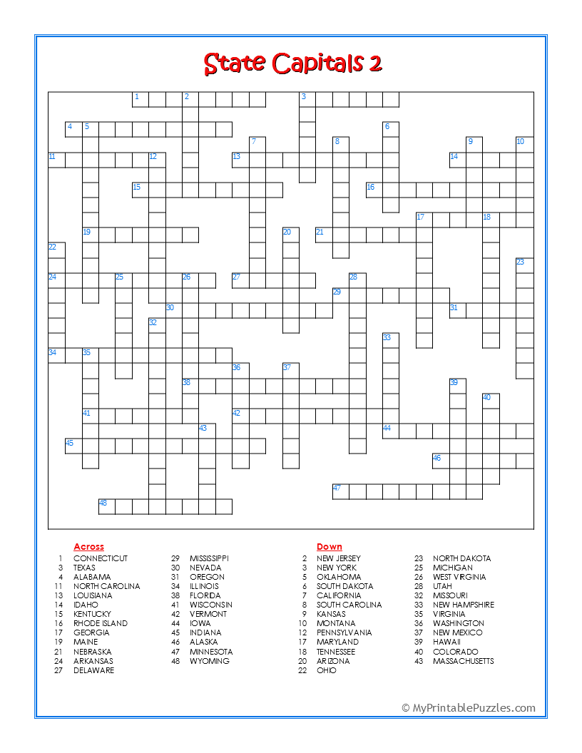 Maine Puzzle Worksheets Maine Puzzle Worksheets