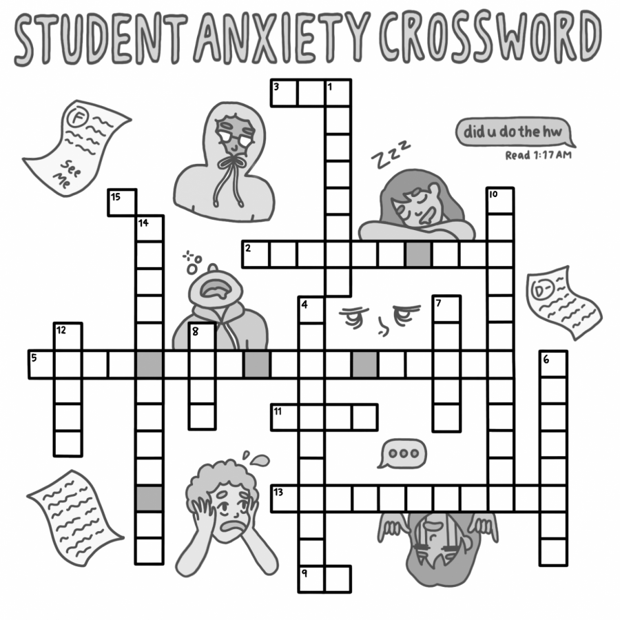 Student Anxiety Crossword The Northwood Howler