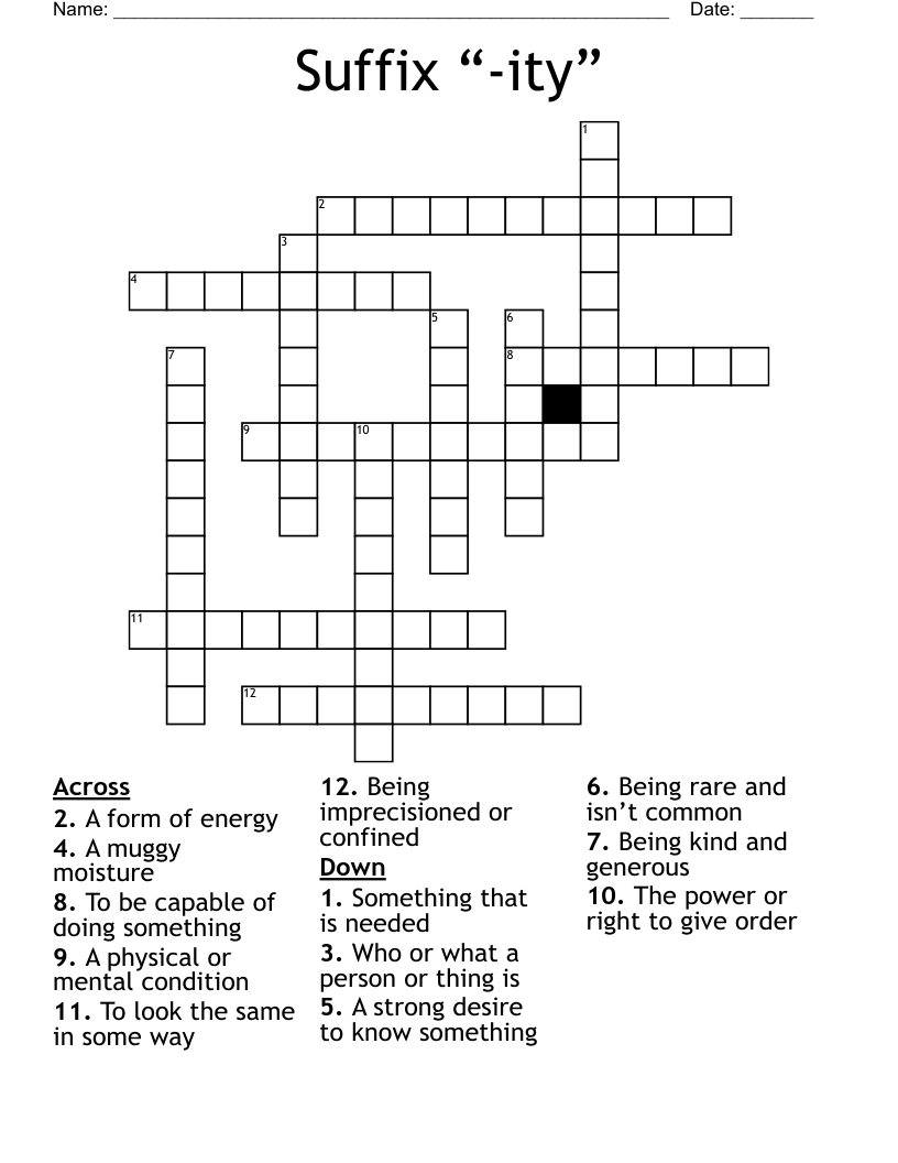 Hydrocarbon Suffix Crossword Puzzle Clue