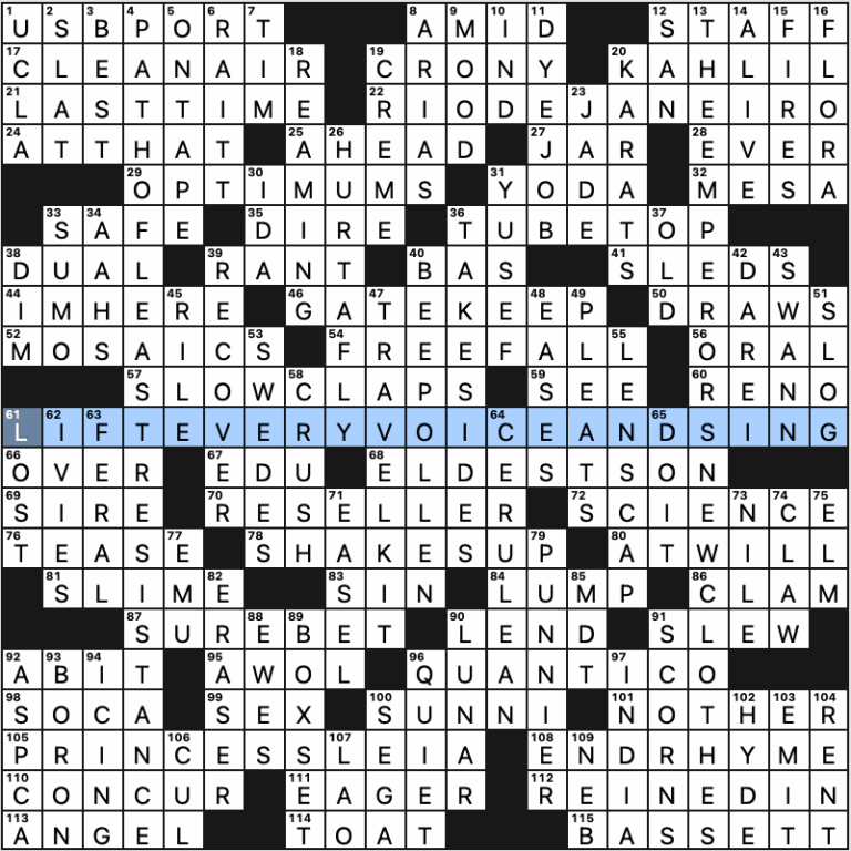 Sunday June 12 2022 Diary Of A Crossword Fiend