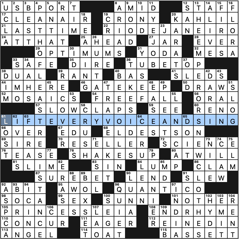 Sunday June 12 2022 Diary Of A Crossword Fiend