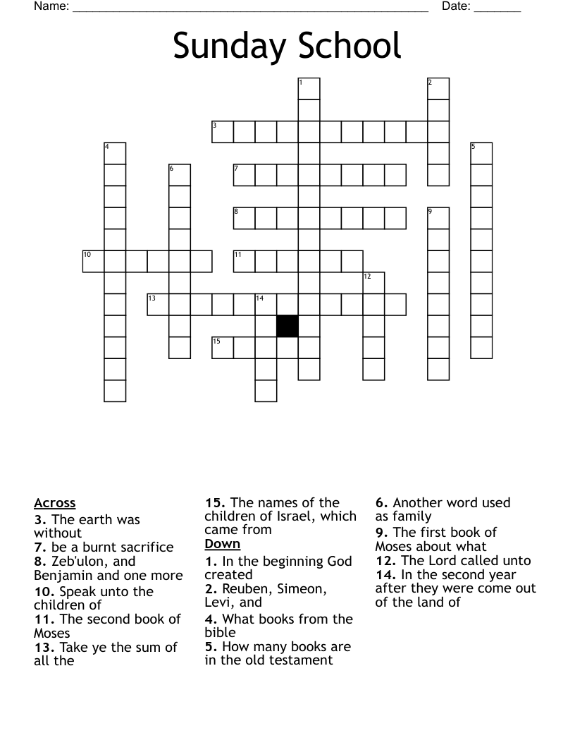 Printable Sunday Crossword Puzzles Pdf