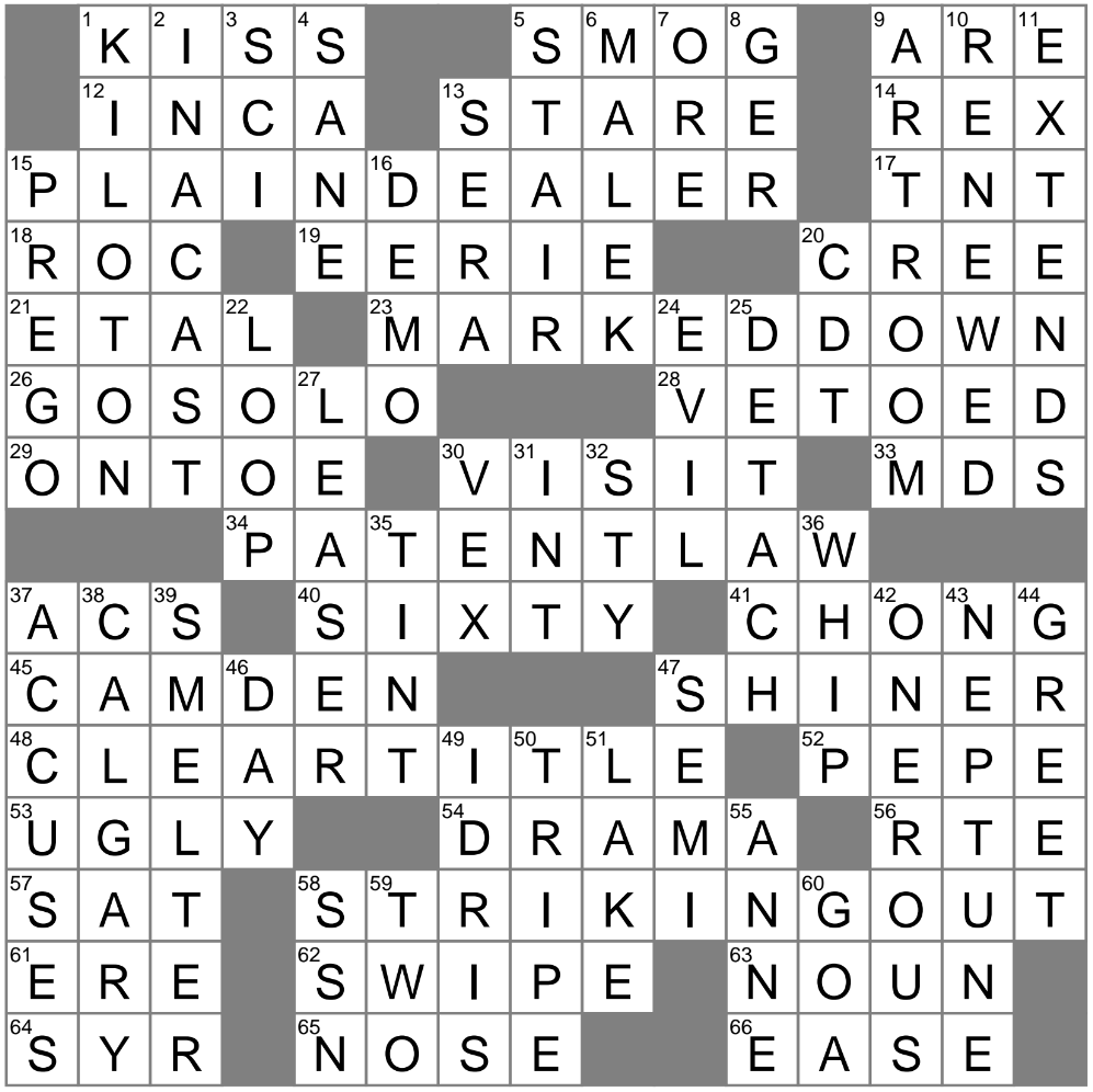 T Follower Crossword Clue Archives LAXCrossword