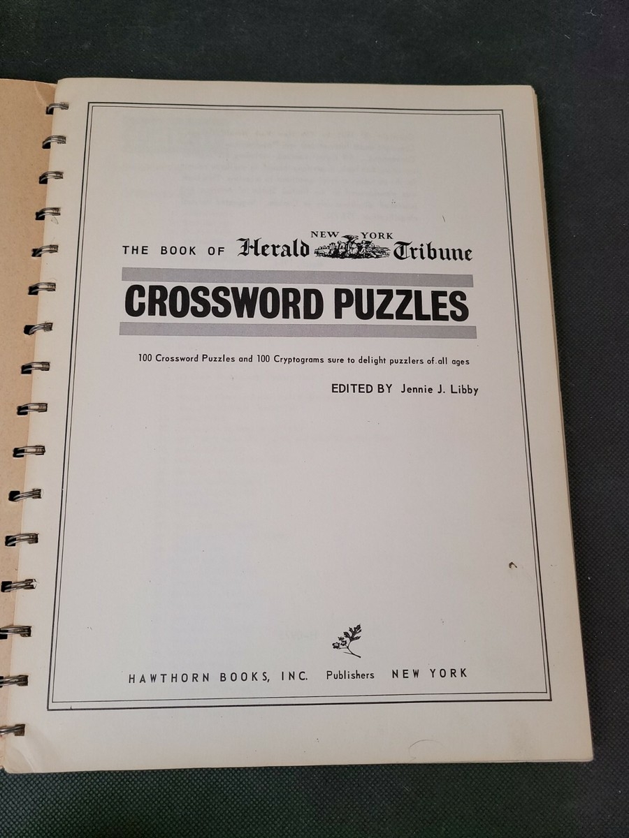 The Book Of Herald New York Tribune Crossword Puzzles March 1964 The Book Of Herald New York Tribune Crossword Puzzles March 1964