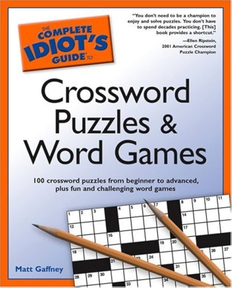 The Complete Idiot s Guide To Crossword Puzzles And Word Games