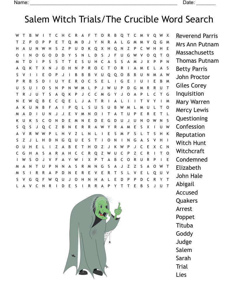 The Crucible Crossword WordMint