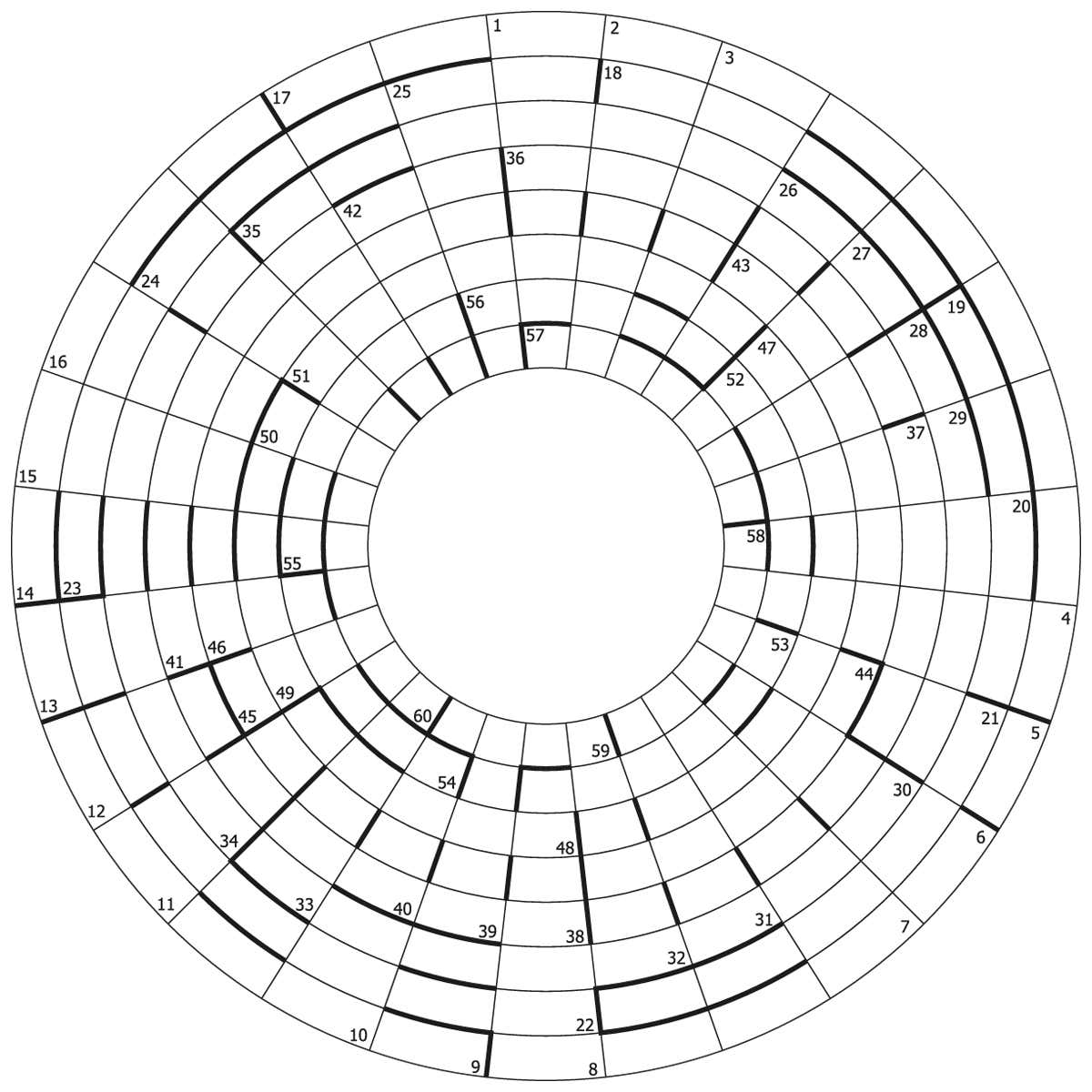 Circles Crossword Puzzle