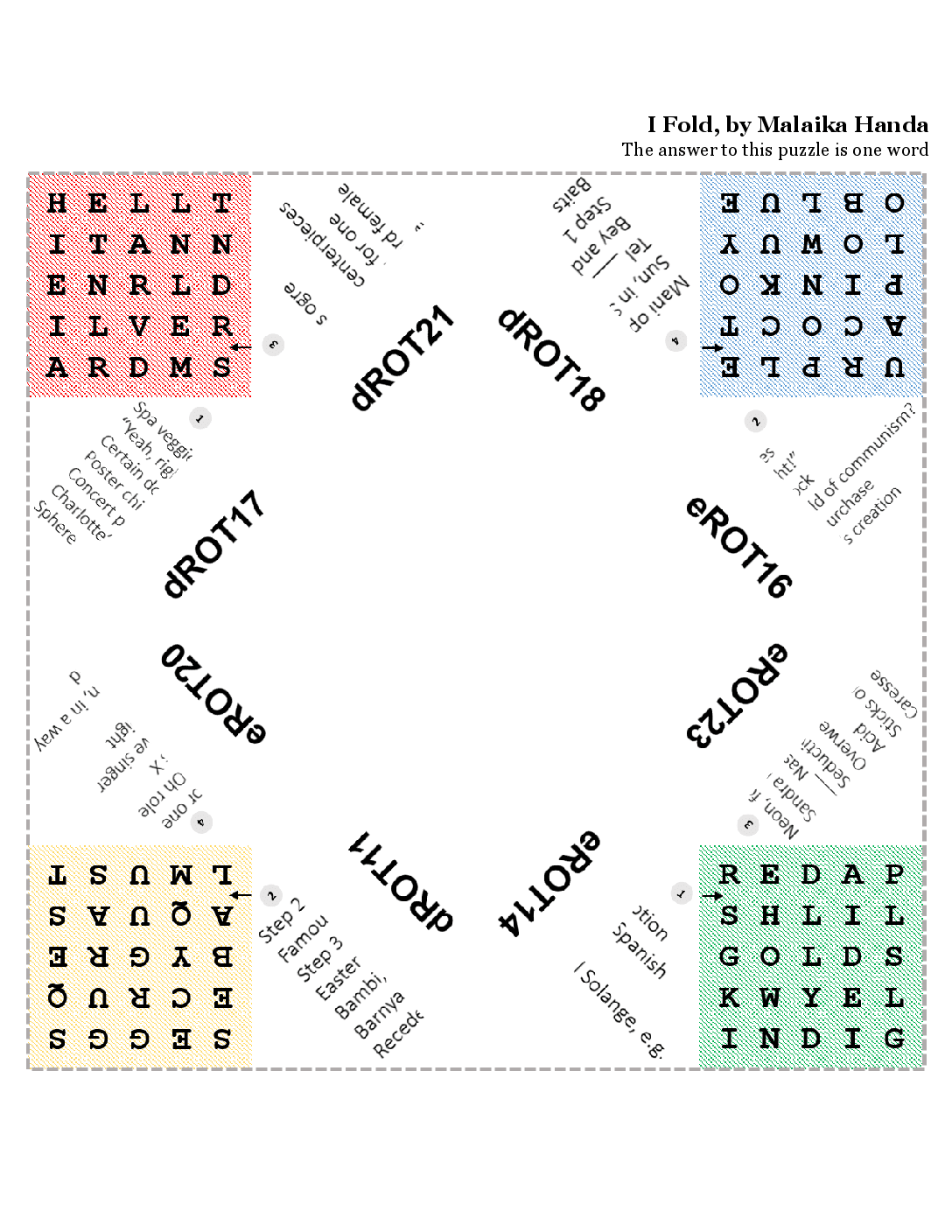 Paper Folding Art Crossword Puzzle Clue