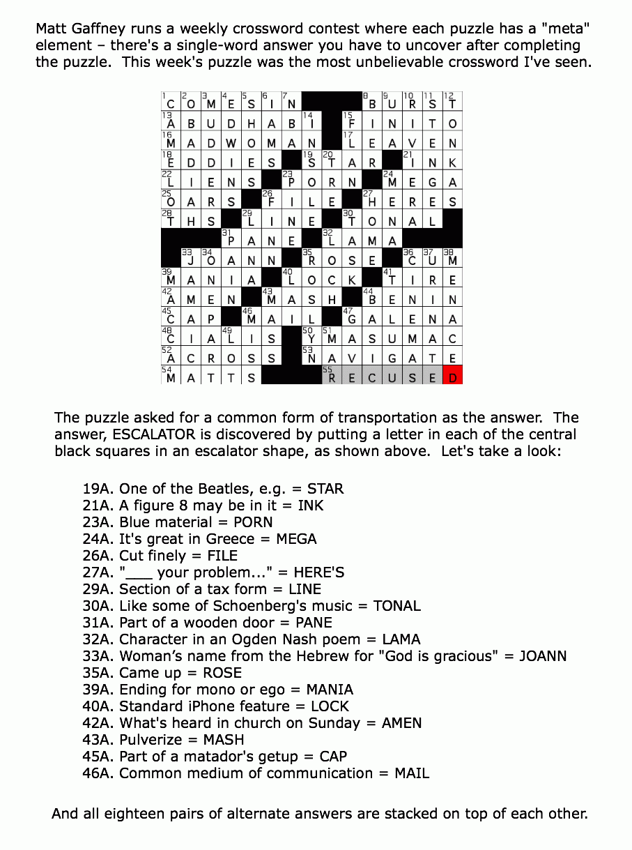 The Greatest Crossword Puzzle Ever Made Language Trainers USA Blog