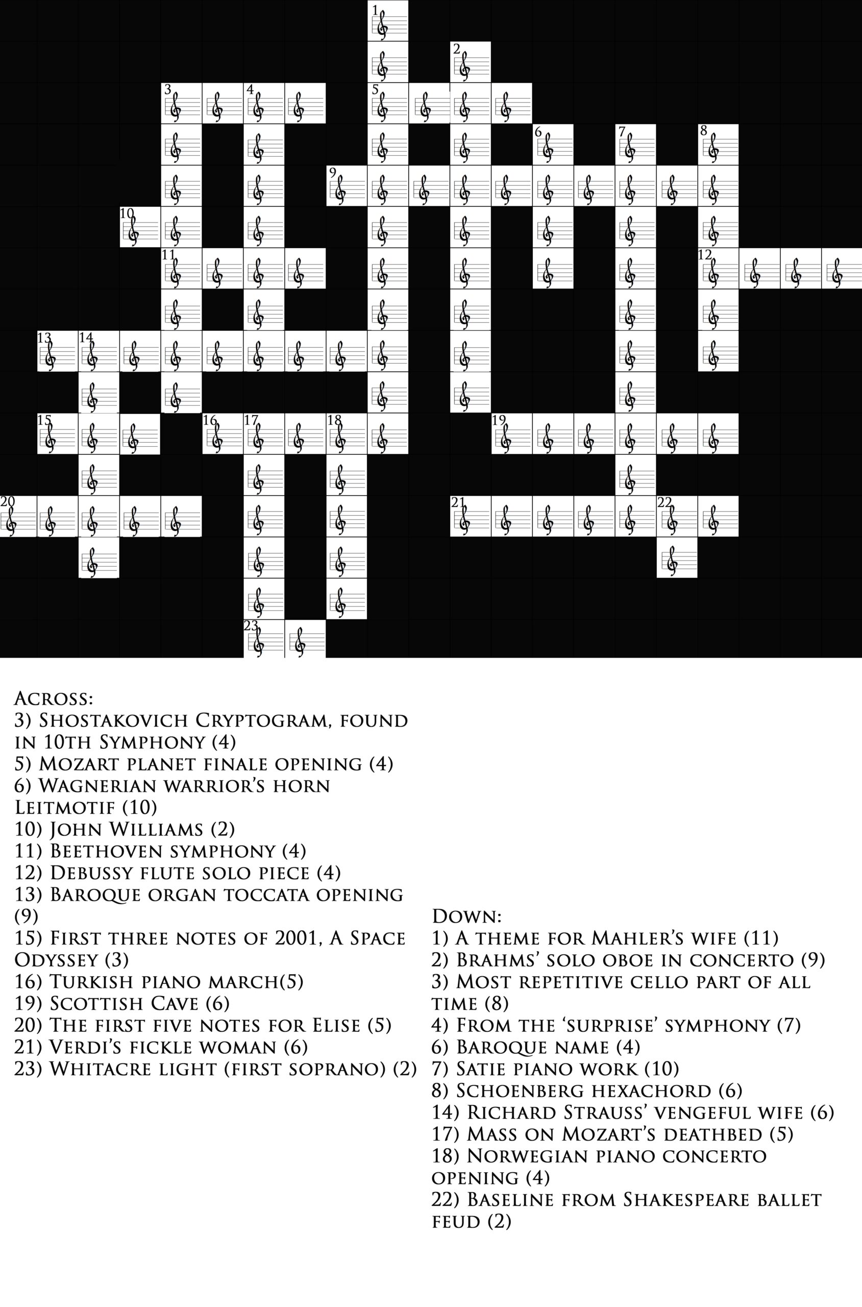 The Music Motif Crossword Is Finally Here Classic FM The Music Motif Crossword Is Finally Here Classic FM
