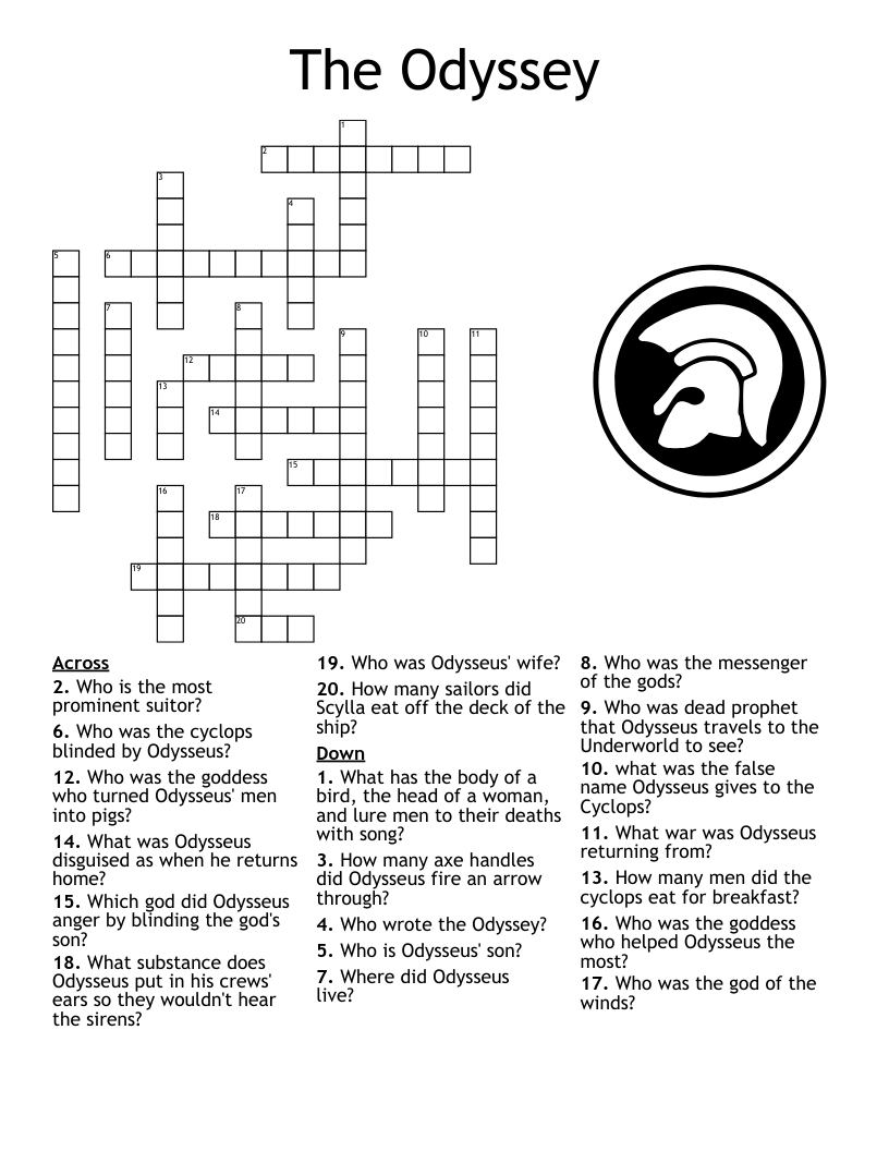 The Odyssey Crossword WordMint