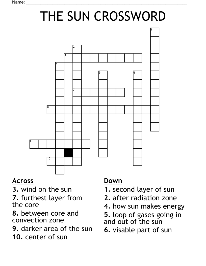 THE SUN CROSSWORD WordMint THE SUN CROSSWORD WordMint