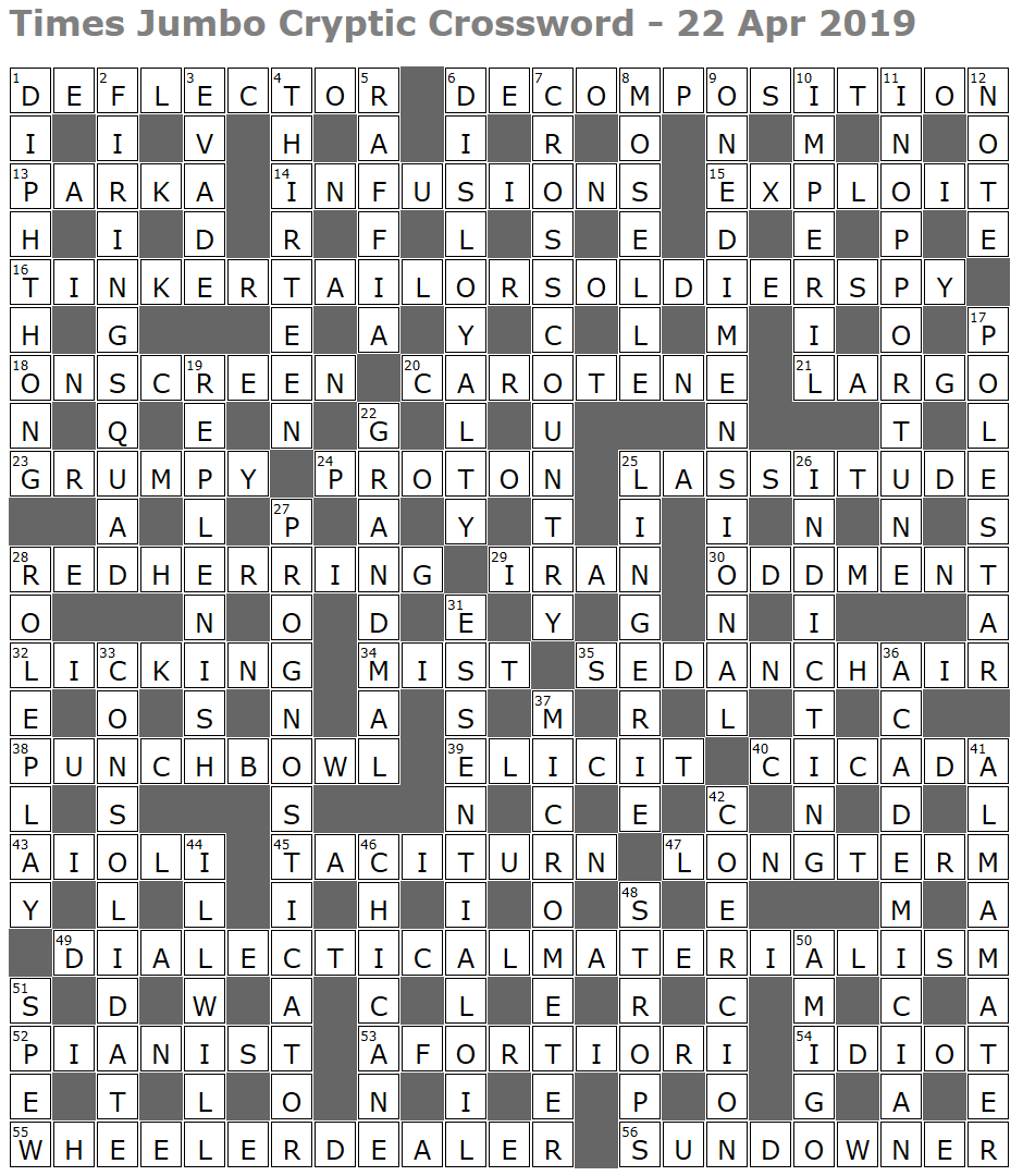 Times Jumbo Cryptic Crossword 1377 Lucian Poll s Web Ramblings