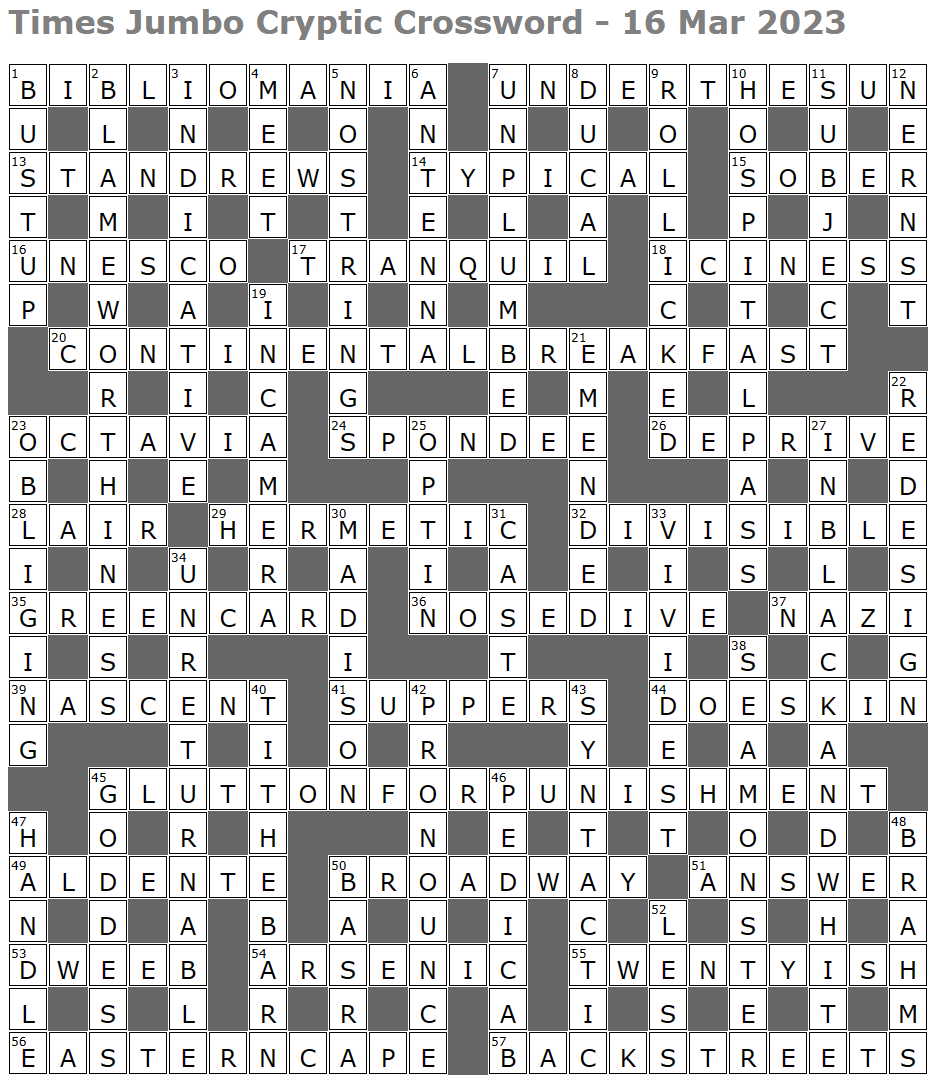 Times Jumbo Cryptic Crossword 1663 Lucian Poll s Web Ramblings