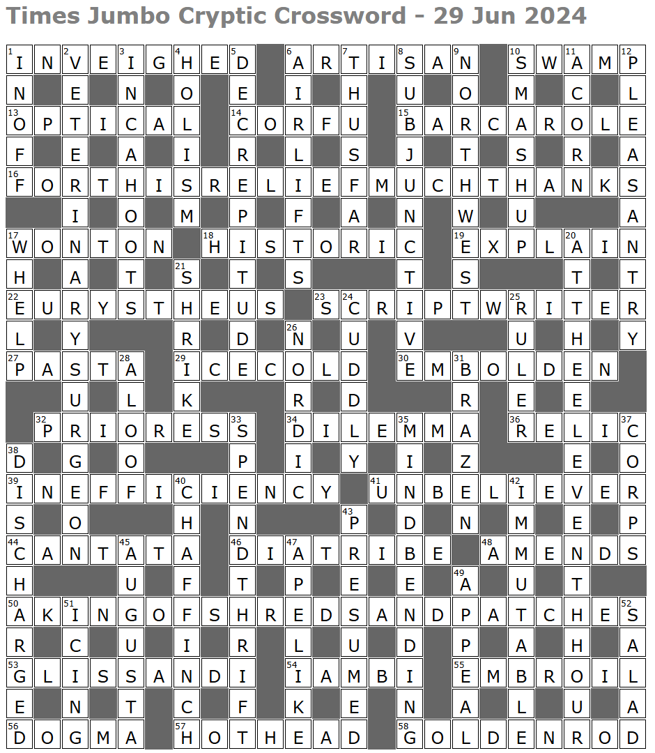 Times Jumbo Cryptic Crossword 1681 Lucian Poll s Web Ramblings
