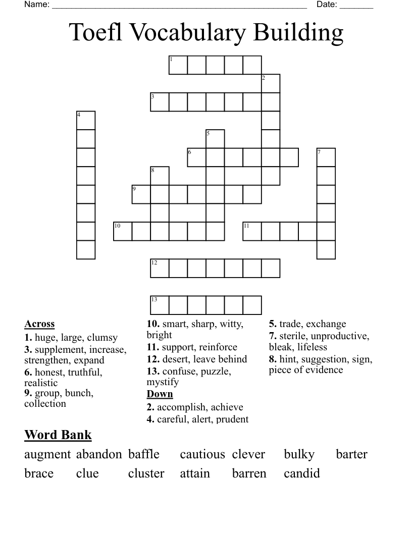 Supplement Crossword Puzzle Clue