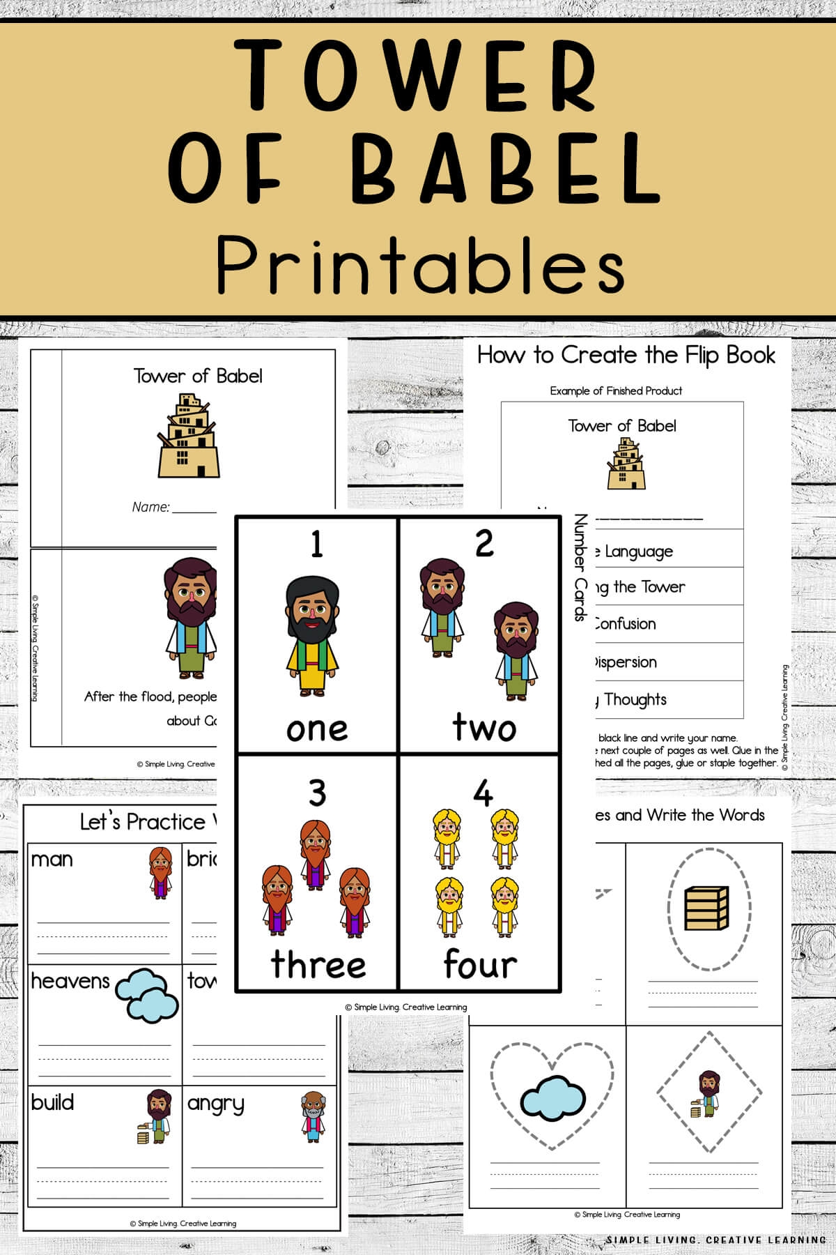 Tower Of Babel Printables Simple Living Creative Learning Tower Of Babel Printables Simple Living Creative Learning