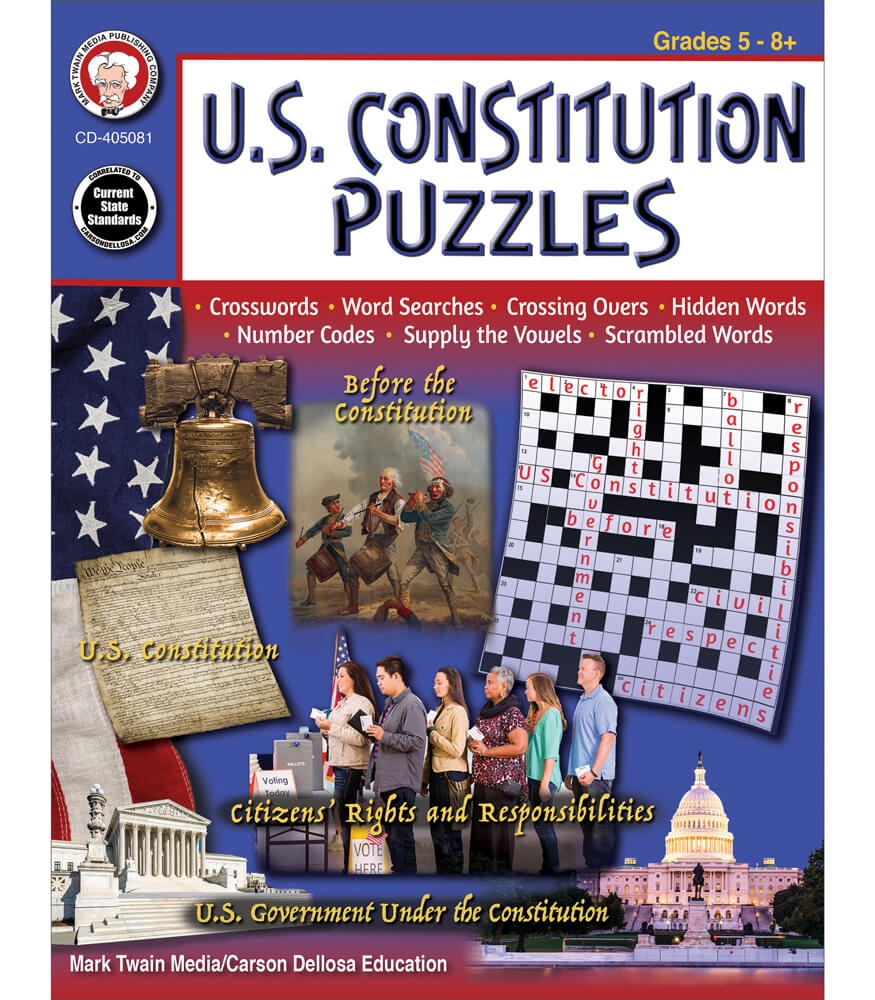 US Constitution Puzzles Activity Book US History 5th Grade US Constitution Puzzles Activity Book US History 5th Grade